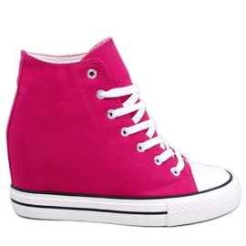 BM Corina Fuchsia wedge high-top sneakers pink