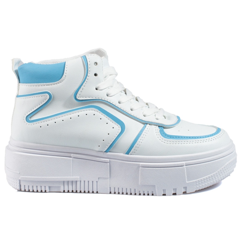 Shelovet women's sneakers white and blue