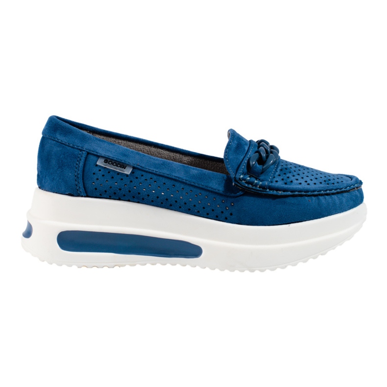 SHELOVET Women's blue Shlovet platform loafers