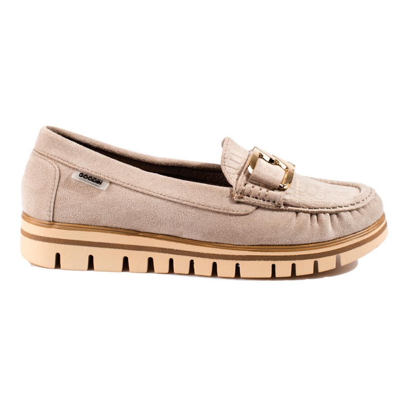 SHELOVET Women's beige Shelobvet suede loafers