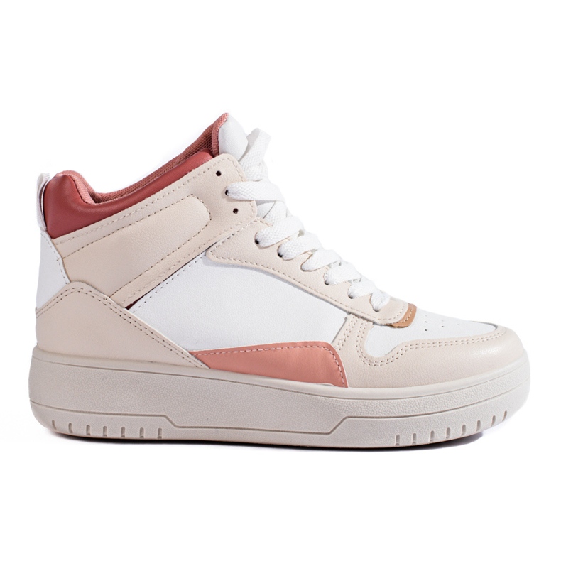 Women's beige Shelovet high sneakers