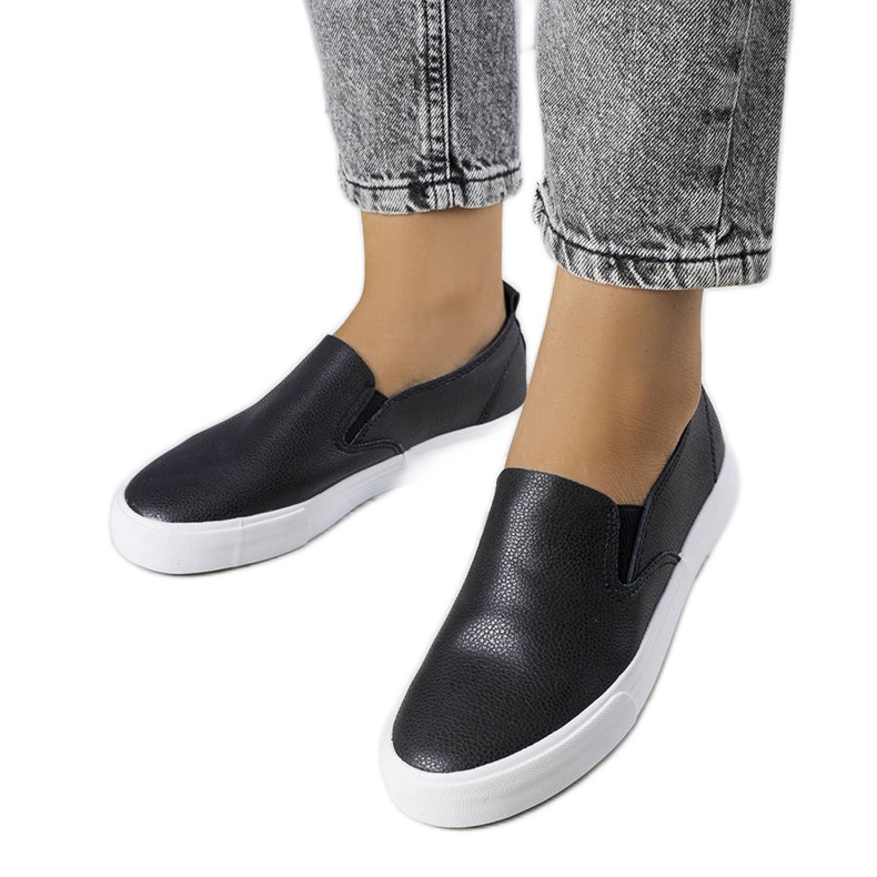PA1 Shelia black eco-leather sneakers