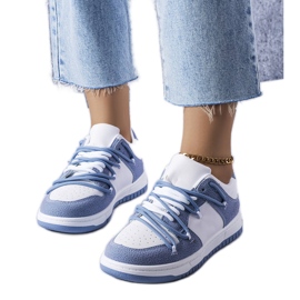 Blue women's sneakers white