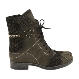 Women's Warm Leather Boots Maciejka Olive 03961-24 green Women's Warm Leather Boots Maciejka Olive 03961-24 green