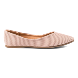 Vinceza women's textile ballerinas beige