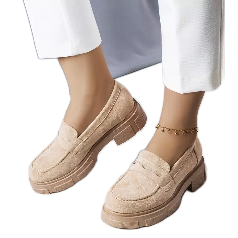 PA1 Beige eco-suede shoes from Alacoque PA1 Beige eco-suede shoes from Alacoque