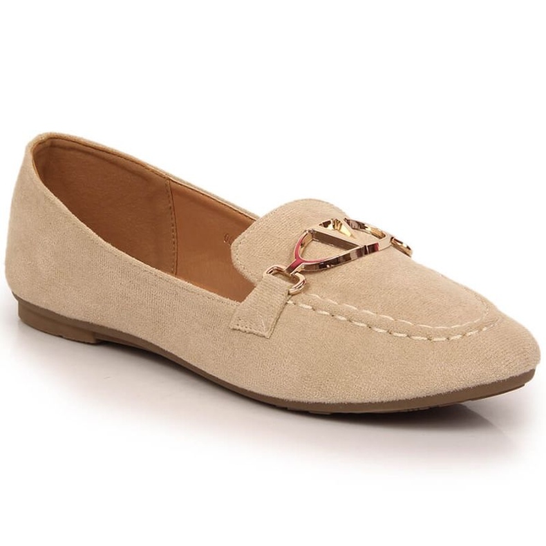 Vinceza shoes suede loafers W 2227 JAN185B beige Vinceza shoes suede loafers W 2227 JAN185B beige