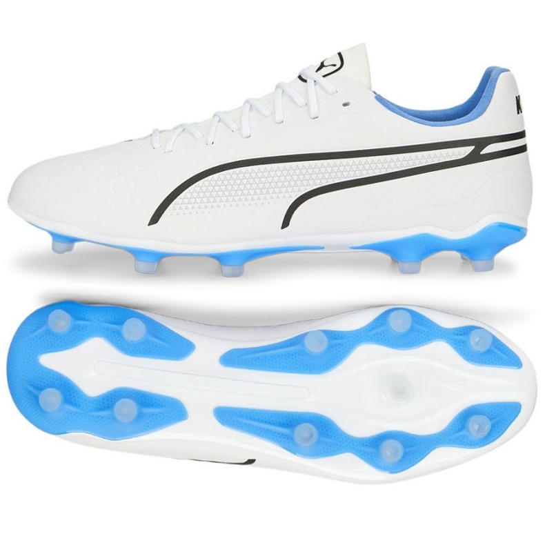 Puma King Pro Fg M 107099 01 football shoes white white