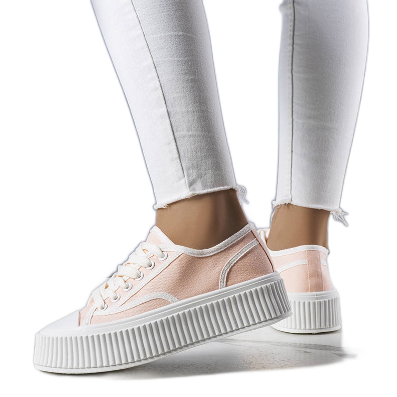 Light pink platform sneakers from Delores Light pink platform sneakers from Delores