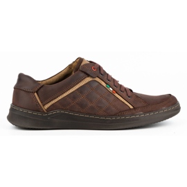 Olivier Men's casual leather shoes 297GT brown Olivier Men's casual leather shoes 297GT brown