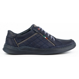 Olivier Men's casual leather shoes 297GT navy blue Olivier Men's casual leather shoes 297GT navy blue