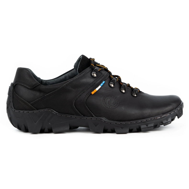 Olivier Men's leather trekking shoes 214GT black Olivier Men's leather trekking shoes 214GT black