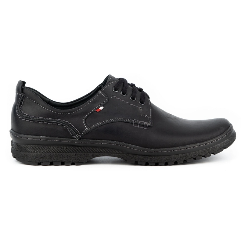Olivier Men's casual leather shoes 221GT black