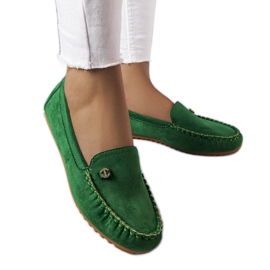 BM Green loafers with a leather insole from Verrill