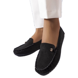 BM Black loafers with a leather sole from Verrill