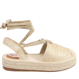 BM Seila Gold espadrilles women's sandals golden