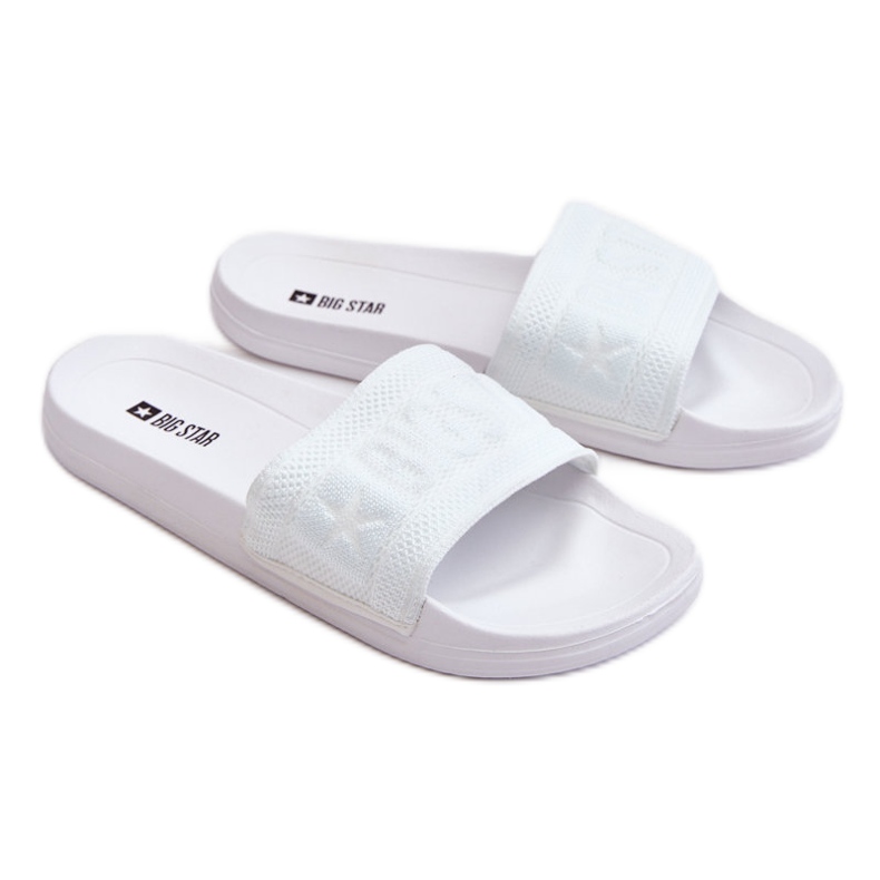 Women's Fashionable Big Star Slippers LL274A159 White