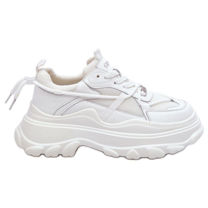 Sports Shoes On A Massive Platform GOE LL2N4029 White