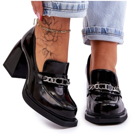 S.Barski Comfortable Pumps On Massive Heels Black Julien S.Barski Comfortable Pumps On Massive Heels Black Julien