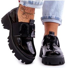 S.Barski Lacquered Brogues With Ornaments Black Keily S.Barski Lacquered Brogues With Ornaments Black Keily