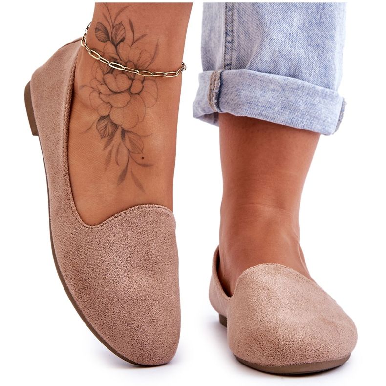 BM Classic Suede Beige Nash Ballerinas