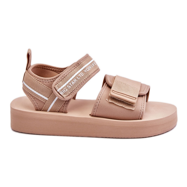 Women's Velcro Sandals Big Star LL274787 Beige Women's Velcro Sandals Big Star LL274787 Beige