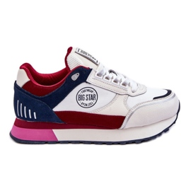 Sneakers Memory Foam System Big Star LL274369 White-Red