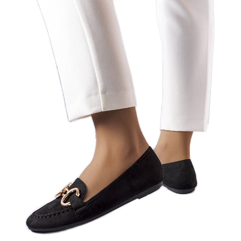 Pitre black classic loafers