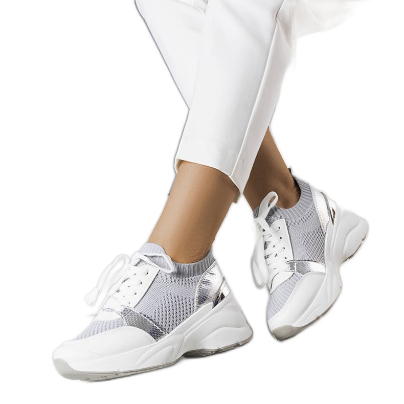 Gray wedge sneakers from Ann grey Gray wedge sneakers from Ann grey