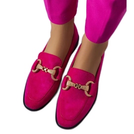 PA1 Fluet pink loafers with gold embellishment PA1 Fluet pink loafers with gold embellishment