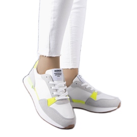 White sneakers with neon inserts from Alita White sneakers with neon inserts from Alita
