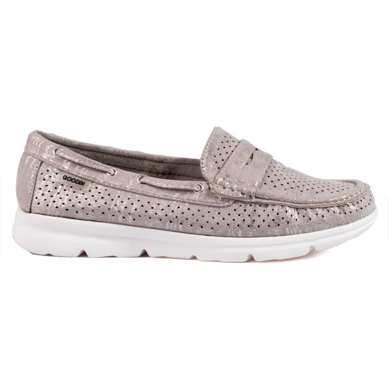 Women's Shelovet gray suede loafers grey