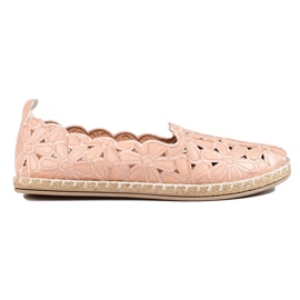 W. Potocki Women's openwork ballerinas Potocki beige