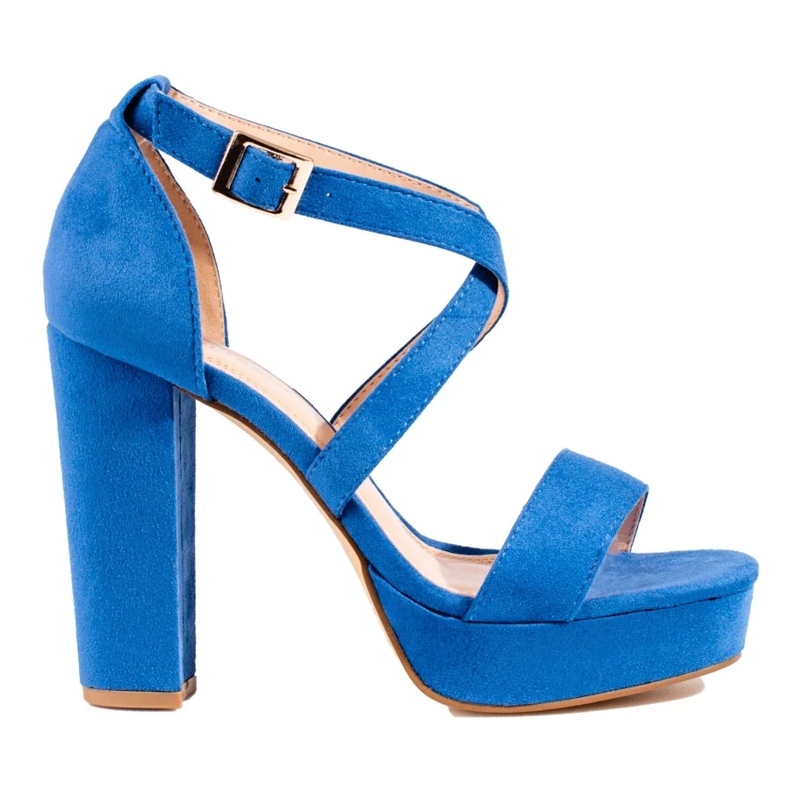 Shelovet blue high heel sandals