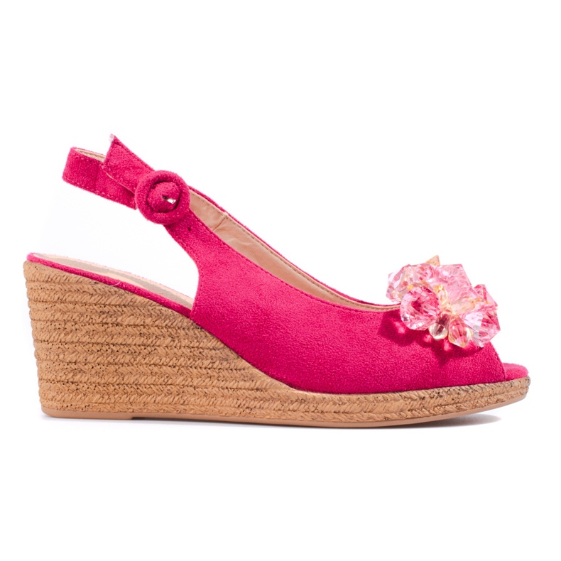W. Potocki Women's pink espadrille sandals Potocki