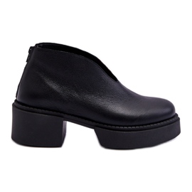 Leather Boots On Massive Heels Nicole 2795/056 Black Leather Boots On Massive Heels Nicole 2795/056 Black