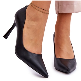 Vinceza Leather Classic High Heels Black Kelsey Vinceza Leather Classic High Heels Black Kelsey