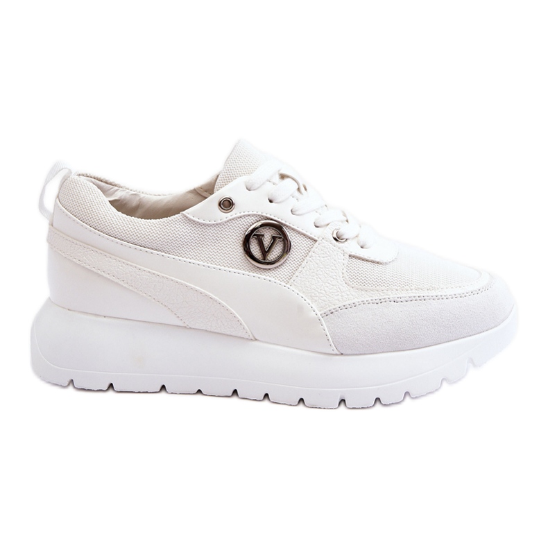 Vinceza Chana Women's White Platform Sneakers