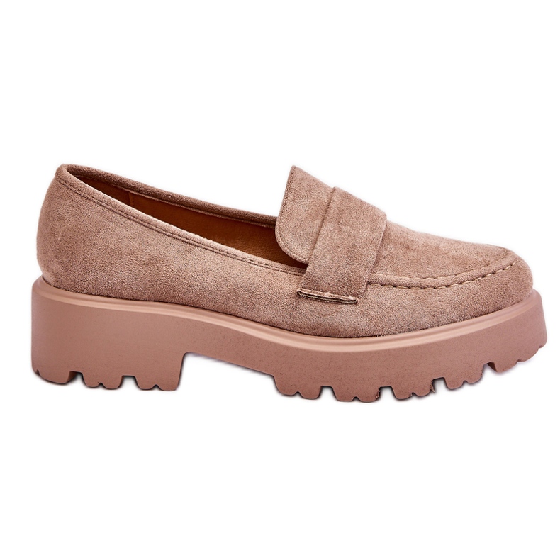 Vinceza Classic Suede Loafers Loafers Beige Corrin
