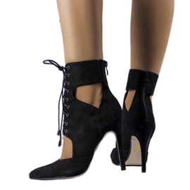 Black high heel boots from Virginie