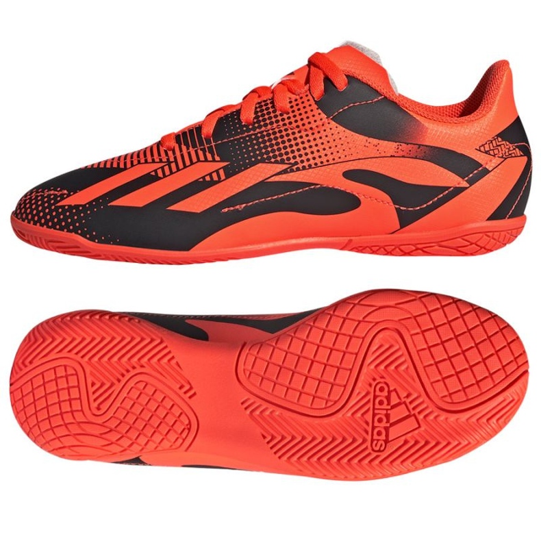 Adidas X Speedportal Messi.4 In Jr GZ5138 football shoes orange oranges and reds Adidas X Speedportal Messi.4 In Jr GZ5138 football shoes orange oranges and reds