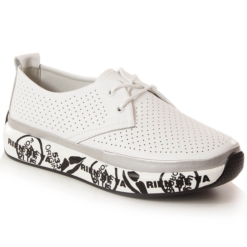 Women's leather shoes on the platform white T.Sokolski W23-29 Women's leather shoes on the platform white T.Sokolski W23-29