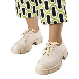Beige shoes with a massive sole from Kay
