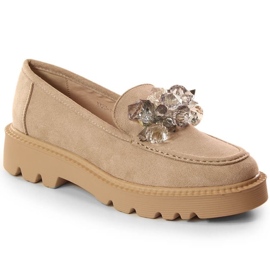 Vinceza shoes with crystals W 10863 JAN201A beige