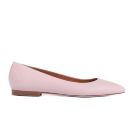 Marco Shoes Soft nude leather ballerinas beige Marco Shoes Soft nude leather ballerinas beige
