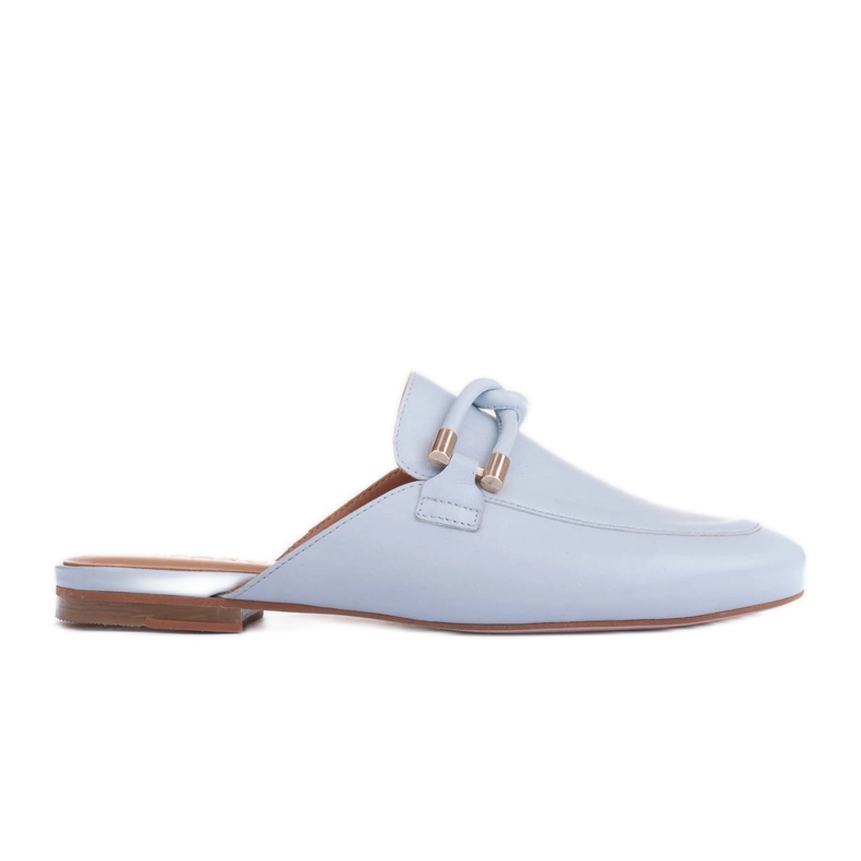 Marco Shoes Slippers with decoration blue Marco Shoes Slippers with decoration blue