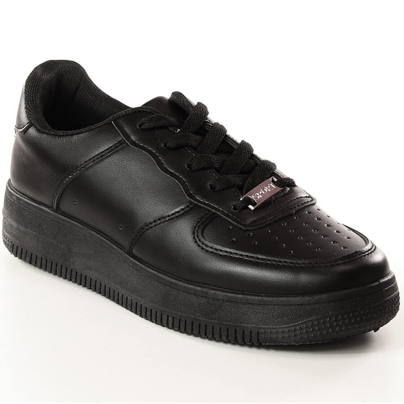 Black women's sports shoes Potocki 16002