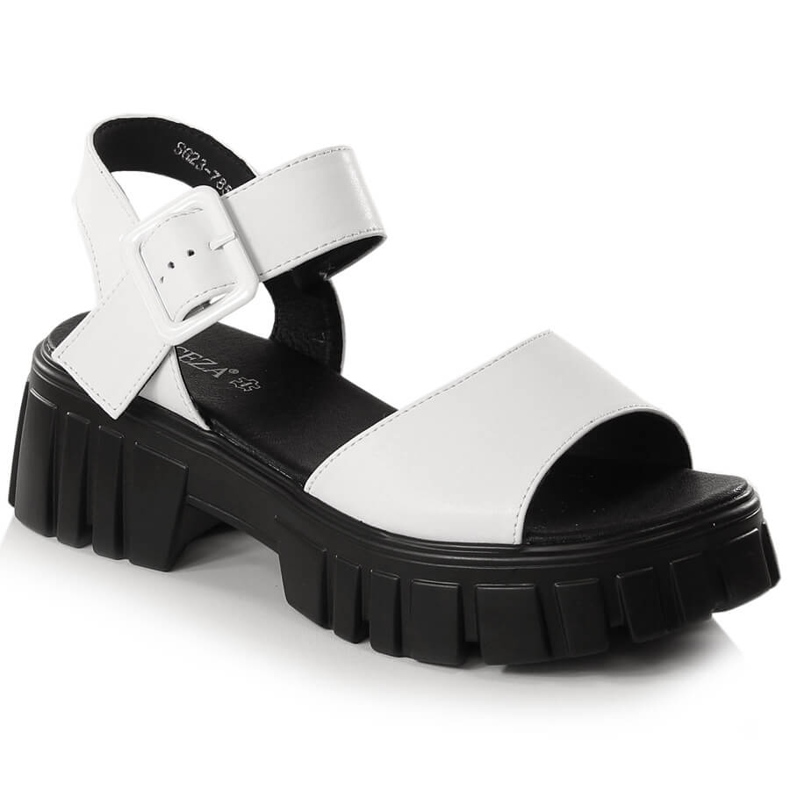 Women's white platform sandals Vinceza SG23-7852