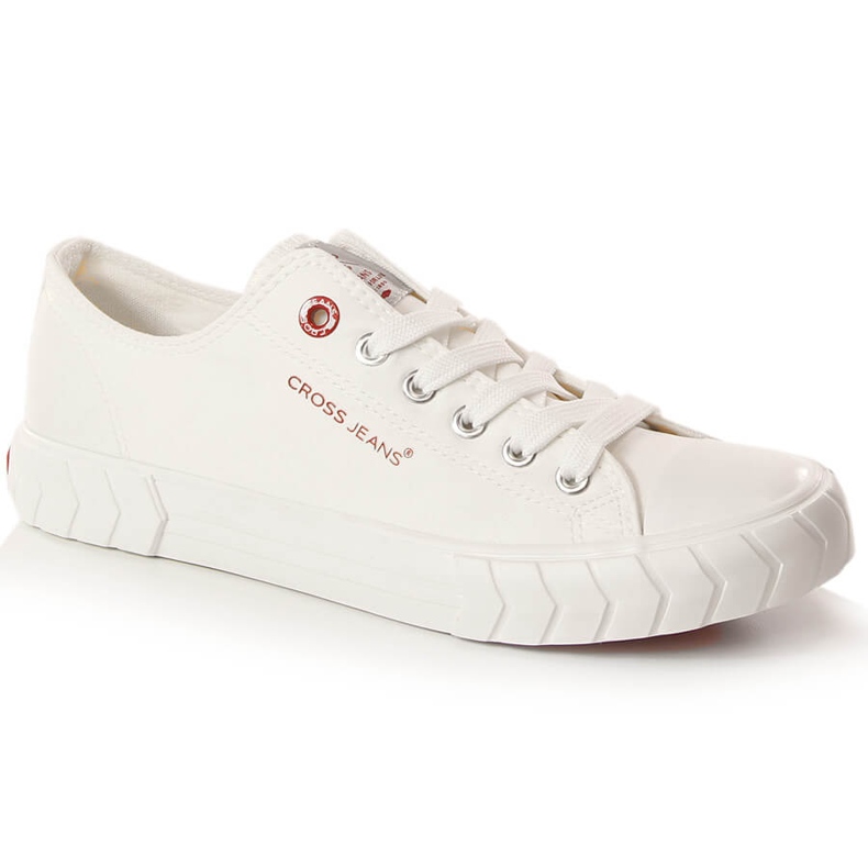 Cross Jeans LL2R4052C white lace-up low-top sneakers Cross Jeans LL2R4052C white lace-up low-top sneakers