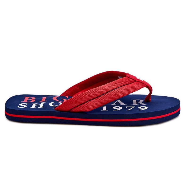Men's Big Star Flip Flops LL174613 red